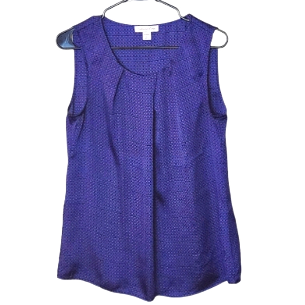 Coldwater Creek Sleevess Blouse Blue, Purple, Black Size Medium